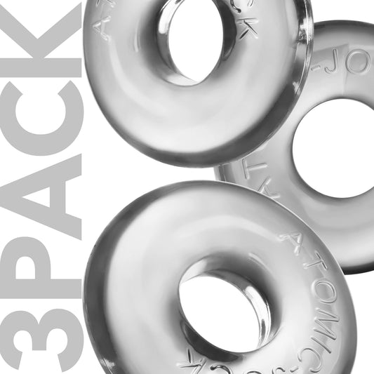 Oxballs Ringer Max 3 Pack Cock Ring Clear