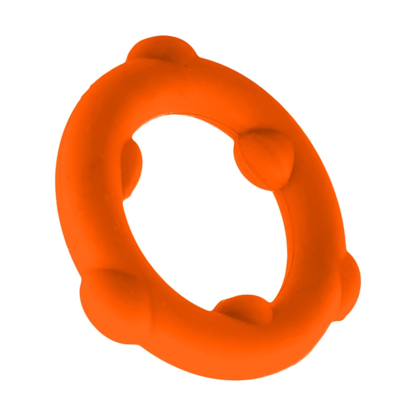 Oxballs SPINNER Cock Ring Orange Silicone inside view