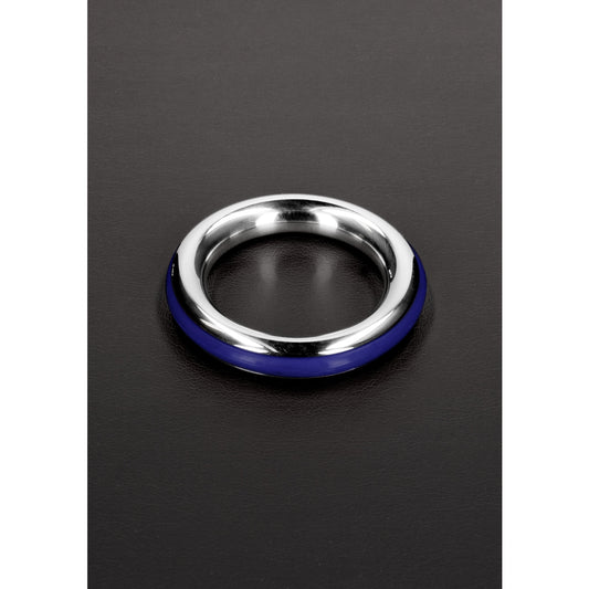 Shots Cazzo Tensions Stainless Steel Cock Ring Blue 45mm (8131772023023)
