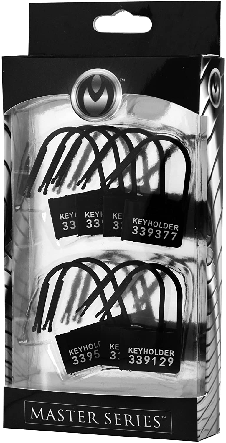Keyholder Numbered Plastic Chastity Locks 10PK (7003420098724)