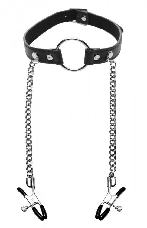 Seize O-Ring Gag With Nipple Clamps (7431722270959)