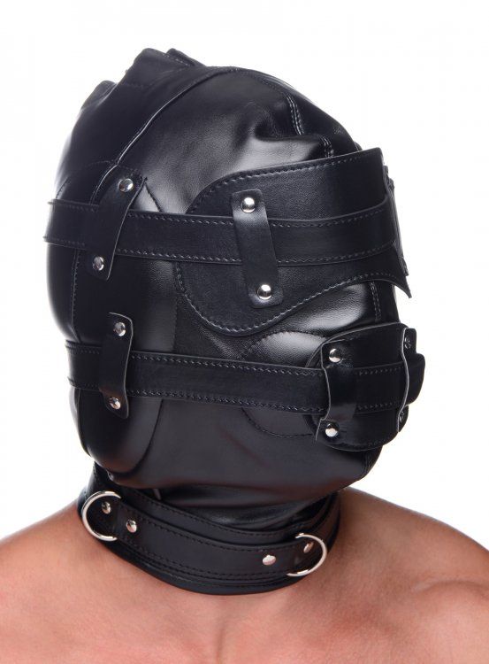 Bondage Hood with Penis Gag (7432664809711)