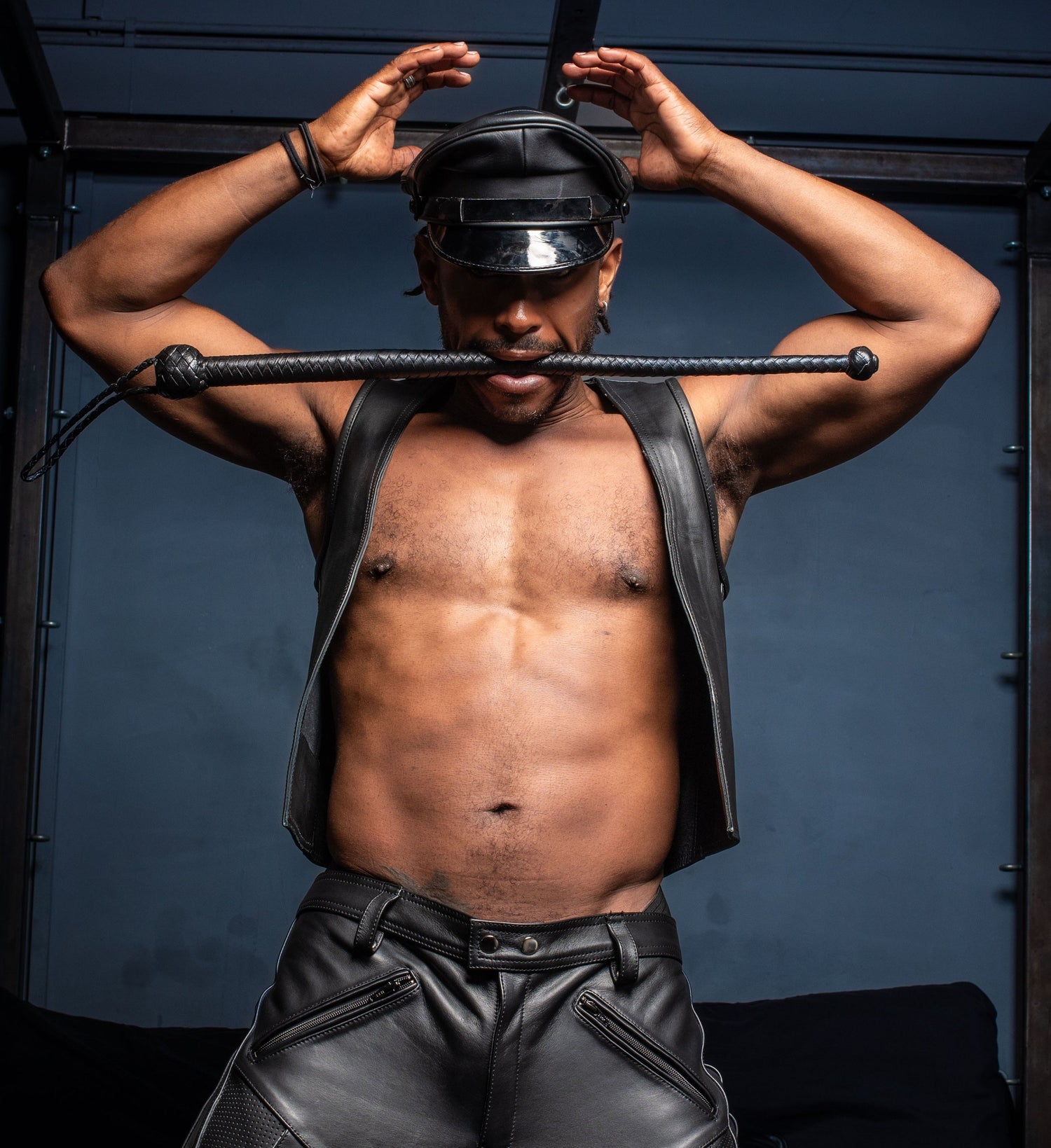 Premium gay fetish leather gear including harnesses, jockstraps, jackets and boots at Prowler RED London