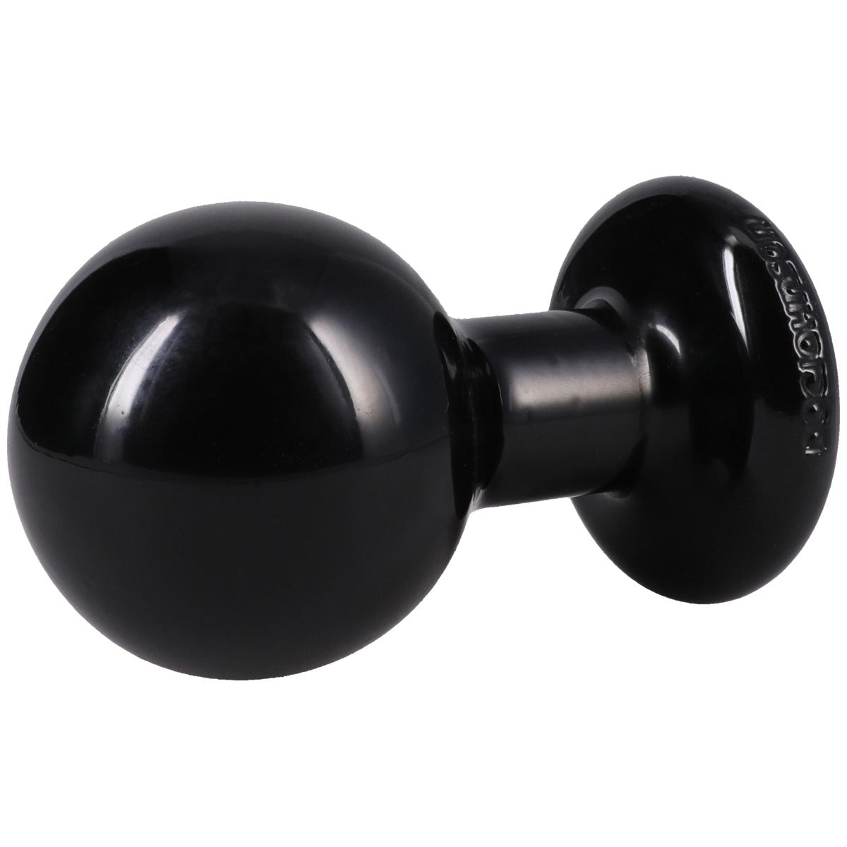 The Classic Round Butt Plug Medium Black side view
