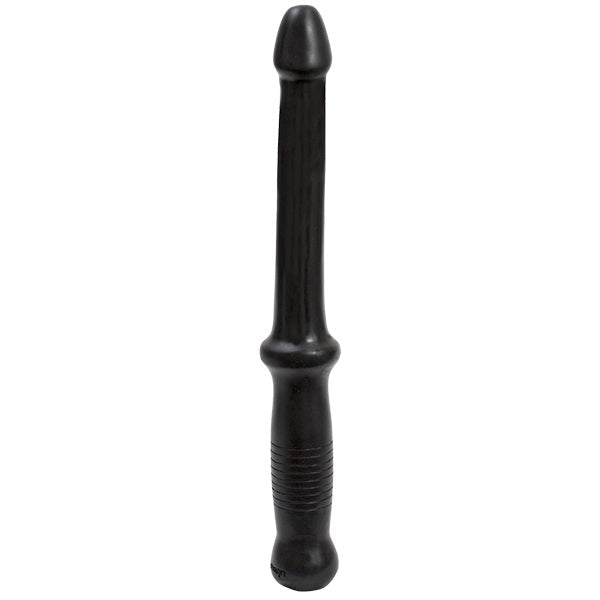 Anal Push Dildo with Handle Black 12.5in (8099770106095)