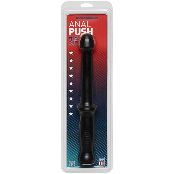 Anal Push Dildo with Handle Black 12.5in (8099770106095)