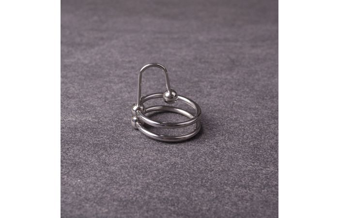 Kiotos Double Sperm Stopper upright on a grey background