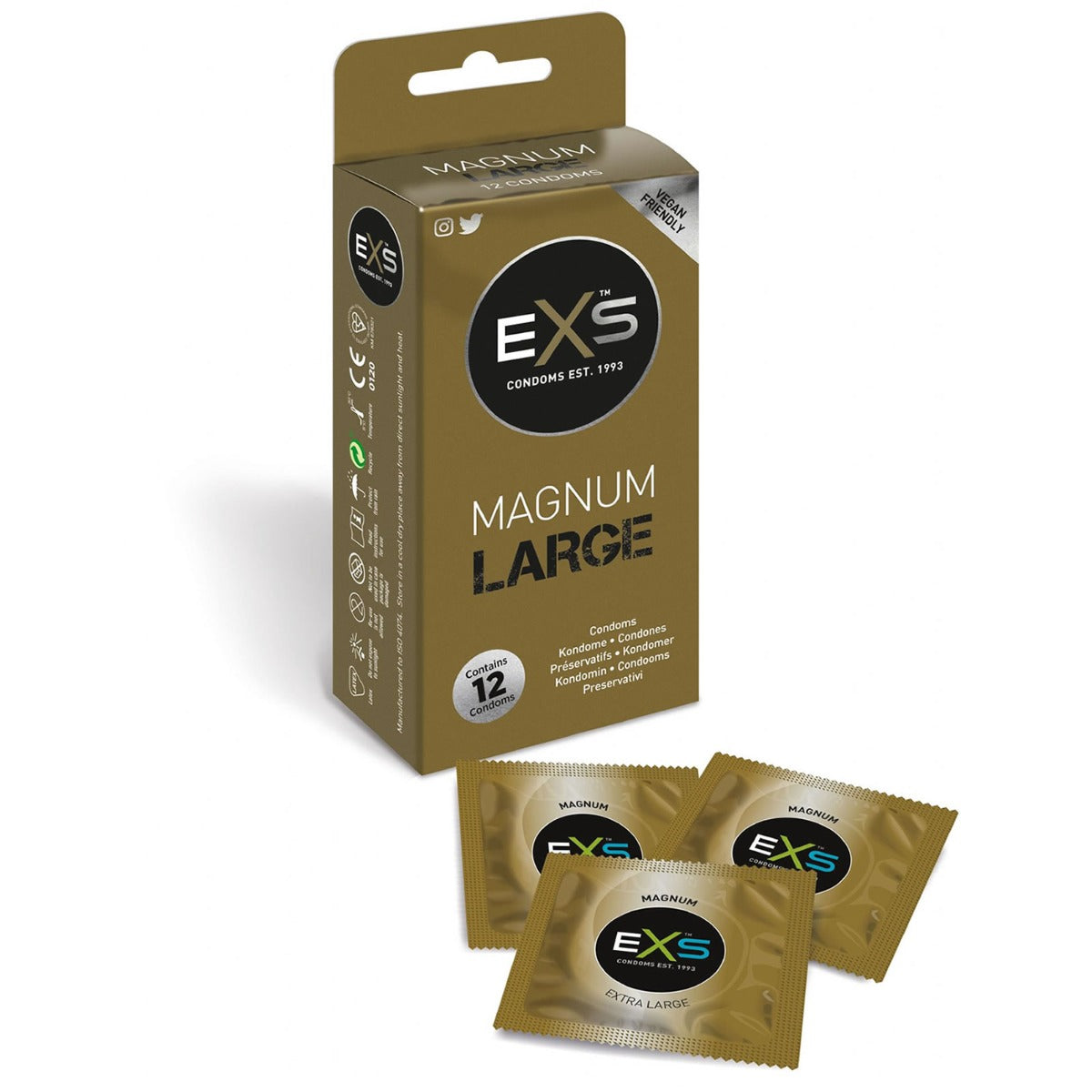 EXS Magnum Condoms 12pk (8085953970415)