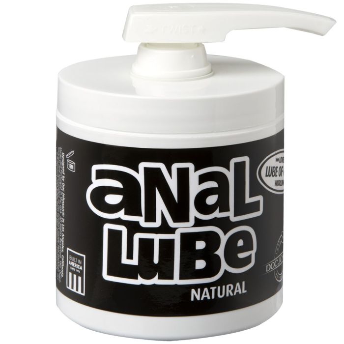 Doc Johnson Anal Lube Natural Pump Dispenser Oil Based Lubricant 4.5oz