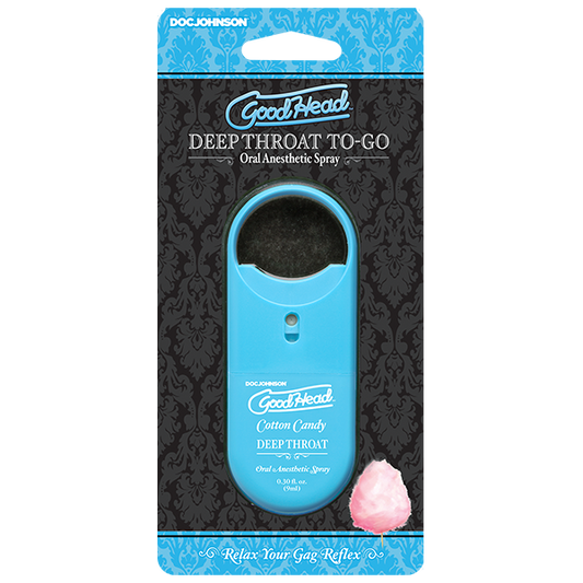 Goodhead Deep Throat Spray To Go packaging
