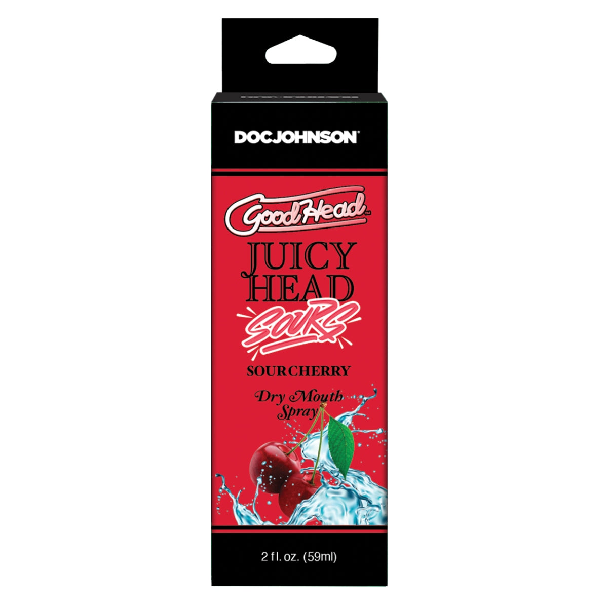 GoodHead Juicy Head Dry Mouth Spray Sour Cherry 2 fl oz packaging