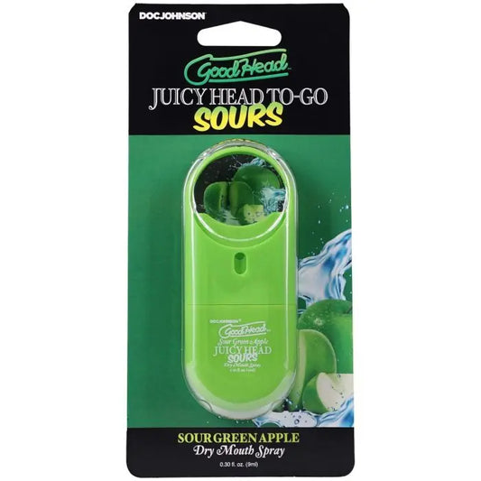 Goodhead Juicy Head Dry Mouth Spray to Go Sour Apple 0.3 oz front packaging