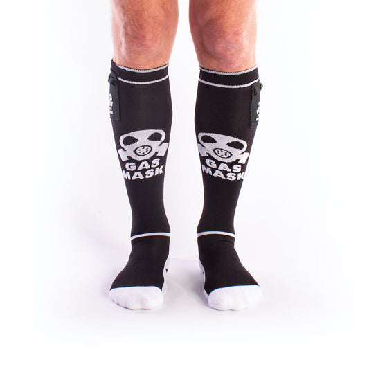 Brutus Gas Mask Socks Black/White