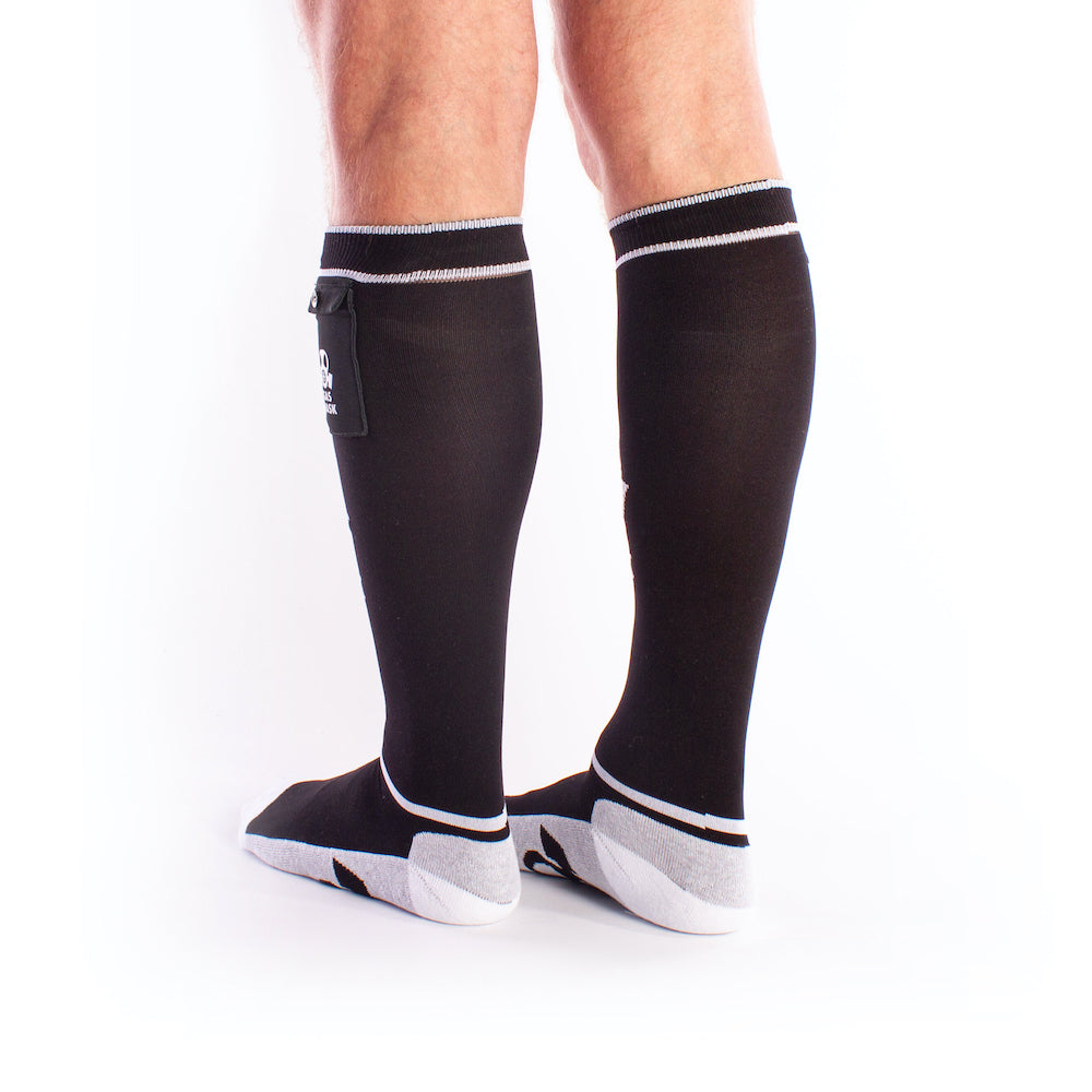 Brutus Gas Mask Socks Black/White