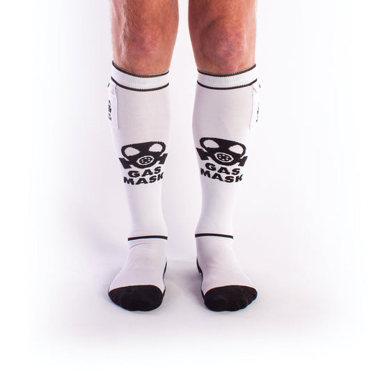 Brutus Gas Mask Socks White/Black