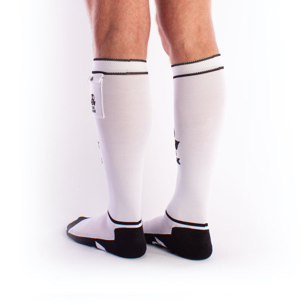 Brutus Gas Mask Socks White/Black