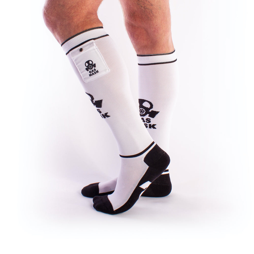 Brutus Gas Mask Socks White/Black