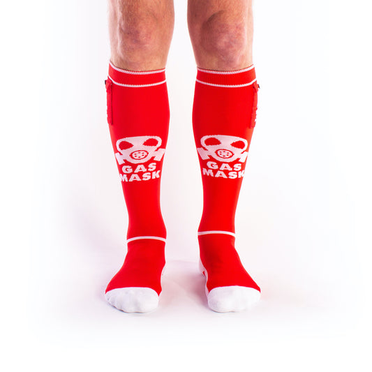 Brutus Gas Mask Socks Red/White