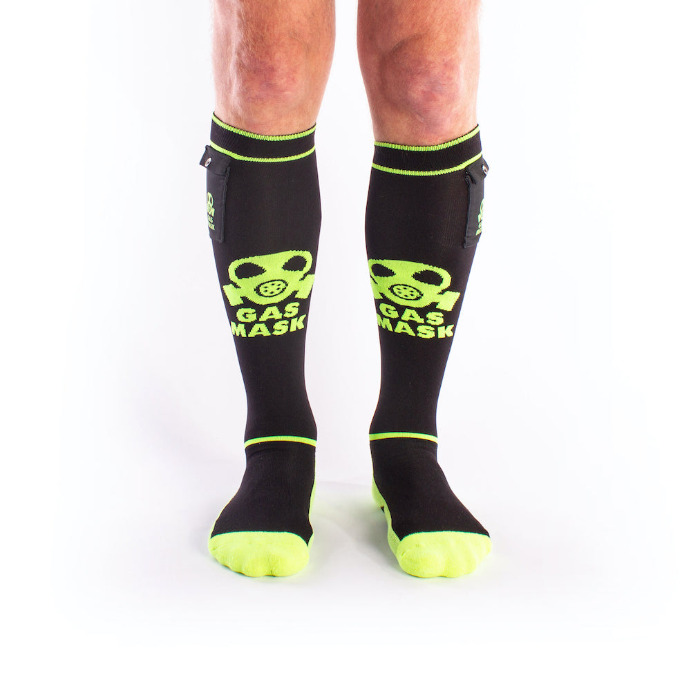 Brutus Gas Mask Socks Black/Yellow