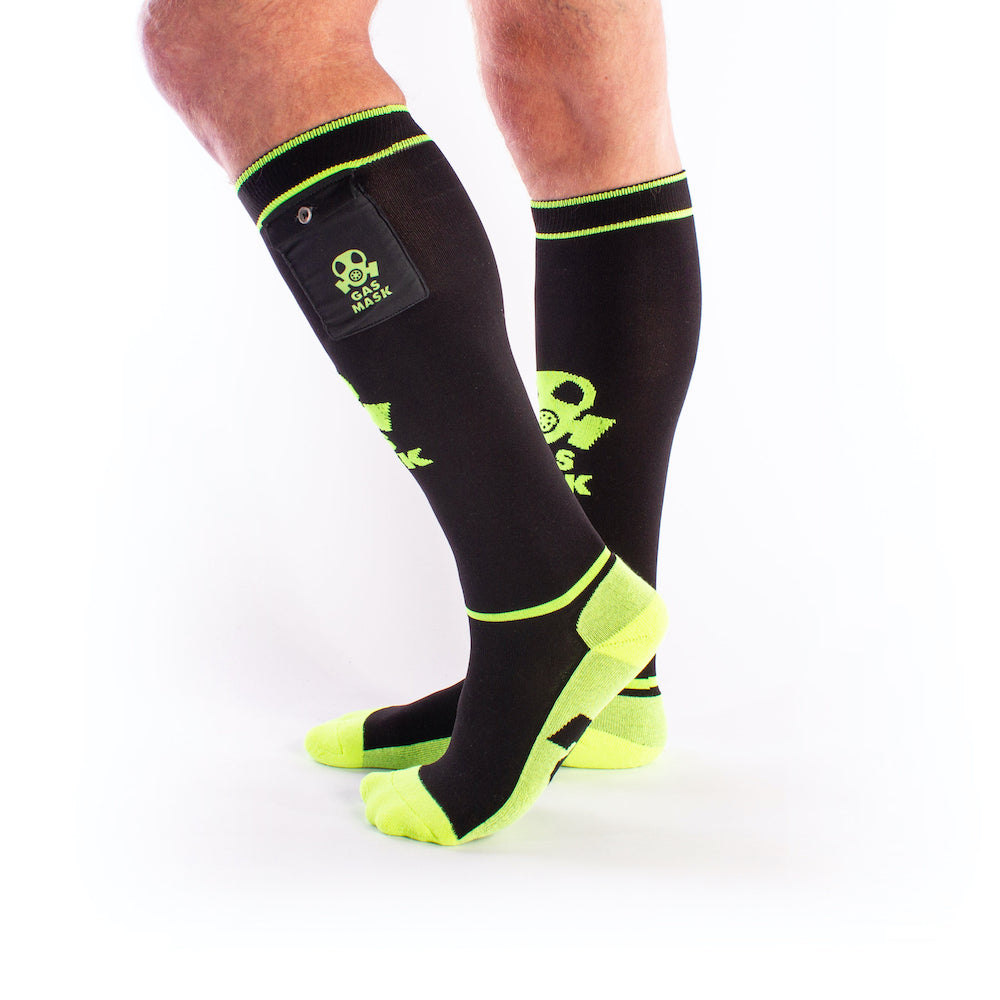 Brutus Gas Mask Socks Black/Yellow