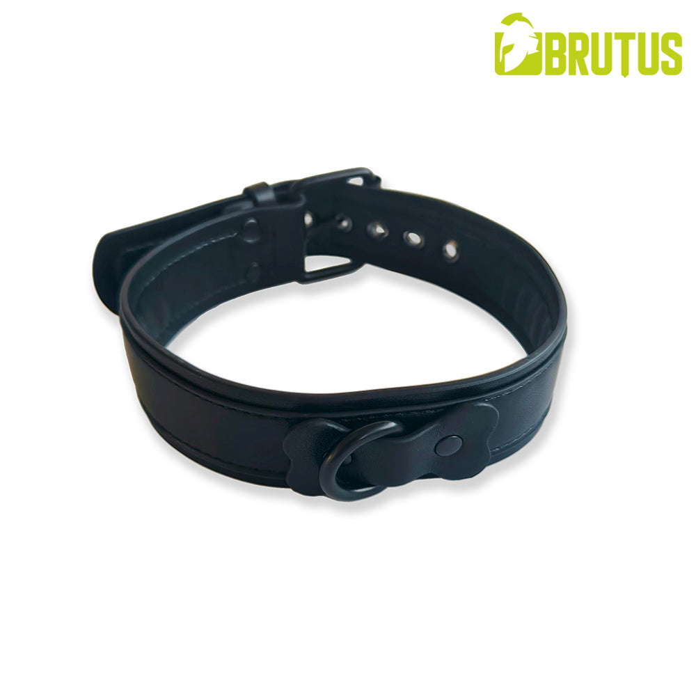 Brutus Vegan Puppy Collar Black