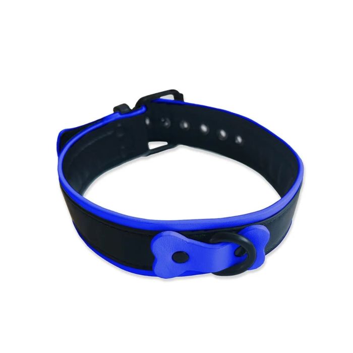 Brutus Vegan Puppy Collar Black Blue