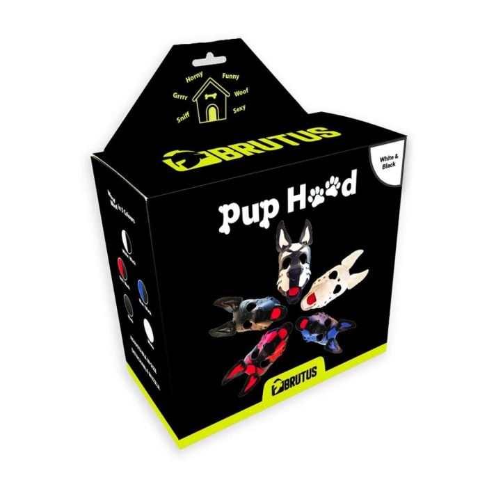 Brutus Vegan Pup Hood Black/White