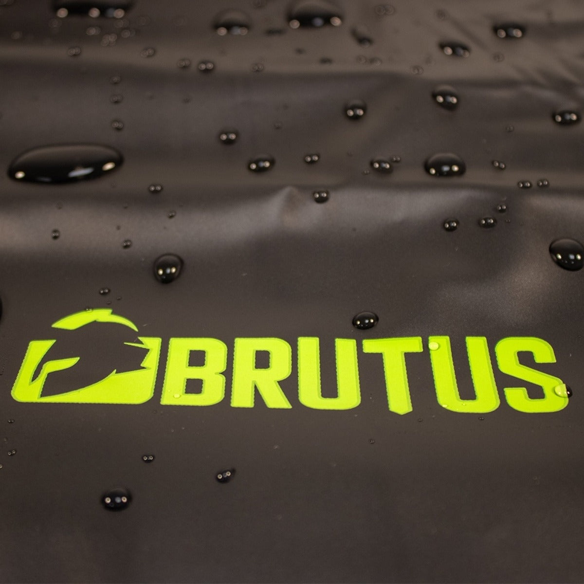 Graphic for BRUTUS Vinyl Play Sheet 220 x 140cm showing waterproof capability