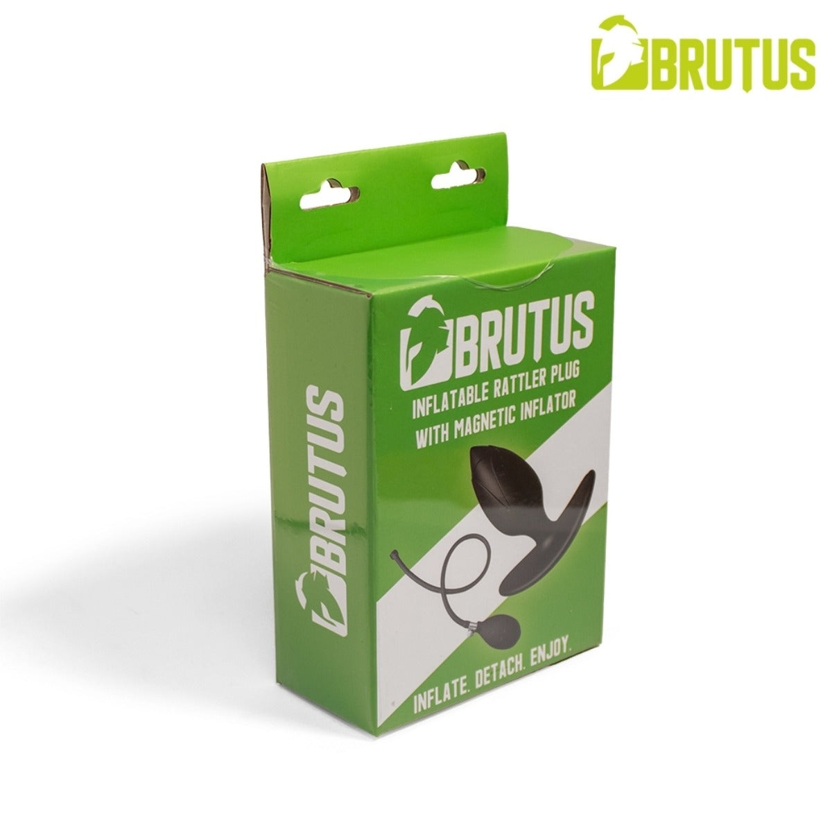BRUTUS Inflatable Rattler Plug with Magnetic Inflator packaging