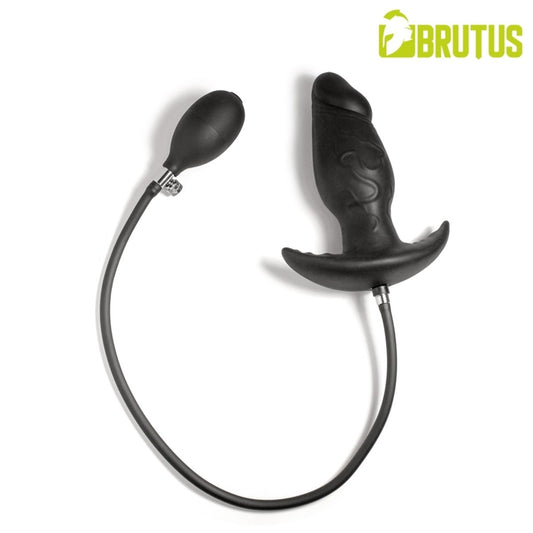 BRUTUS Inflatable Dildo Plug with Magnetic Inflator Large