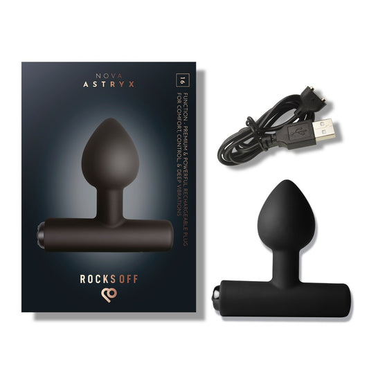 Rocks Off Astryx Rechargeable Prostate Massager Black