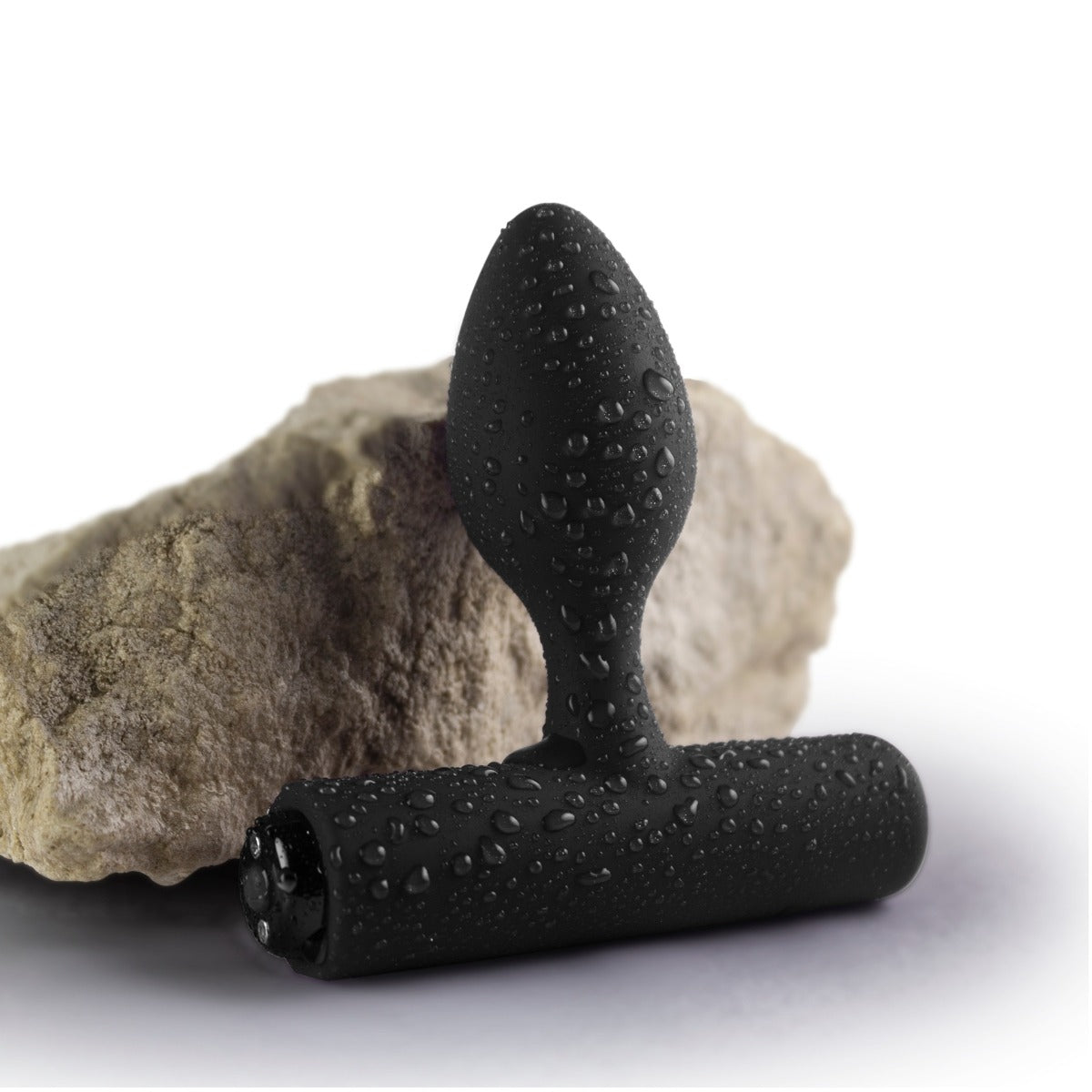 Rocks Off Solaris Rechargeable Plug Black lifestyle showing waterproof