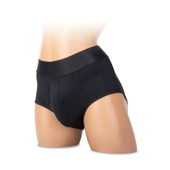 Whipsmart Soft Packing Brief black packer-compatible brief box front