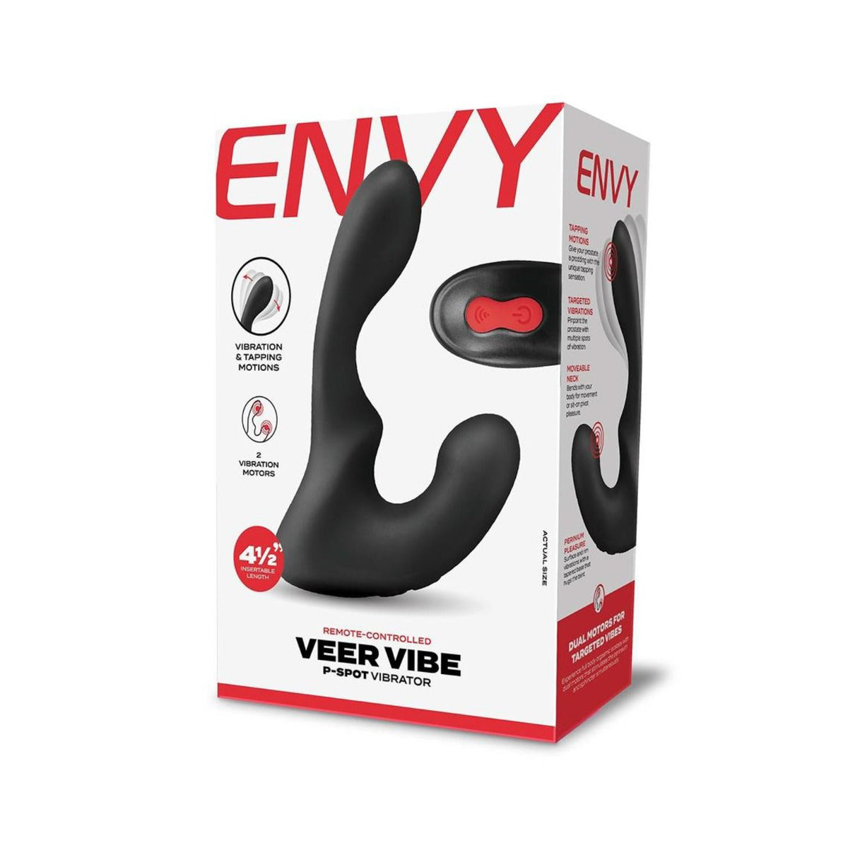 Envy Side Track Remote Control Vibrating Prostate Massager