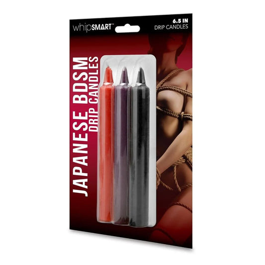 Whip Smart Japanese BDSM Drip Candles 3 pack 6.5"