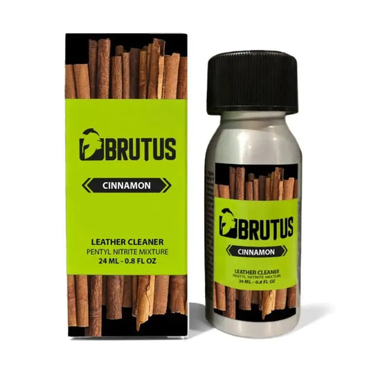 Brutus Cinnamon 24ml extra-strong pentyl nitrite poppers bottle premium formula leather cleaner