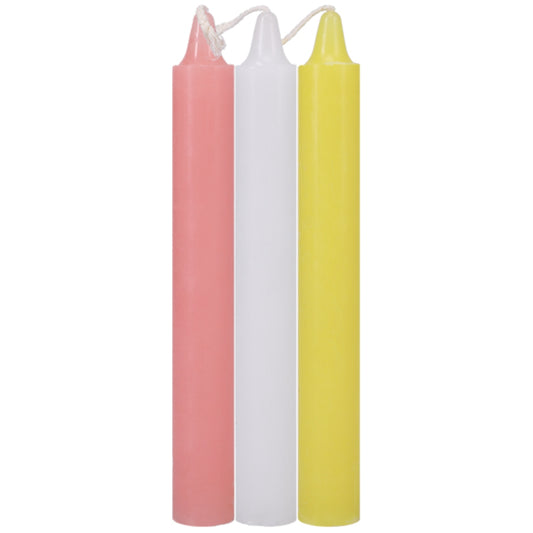 Doc Johnson Japanese Drip Candles 3 Pack Multi Coloured (8106652860655)