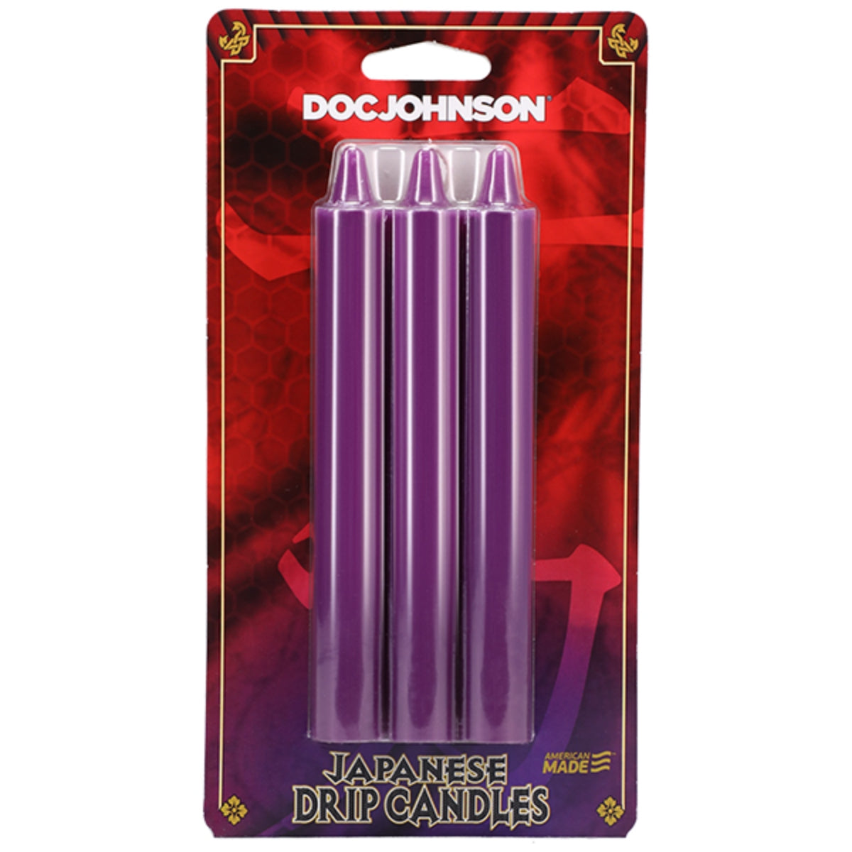 Doc Johnson Japanese Drip Candles 3 Pack Purple (8106653221103)