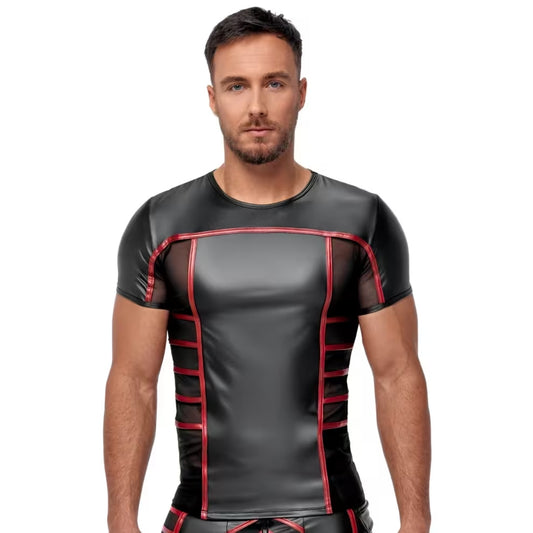 NEK Matte Look Shirt with with Mesh Black/Red