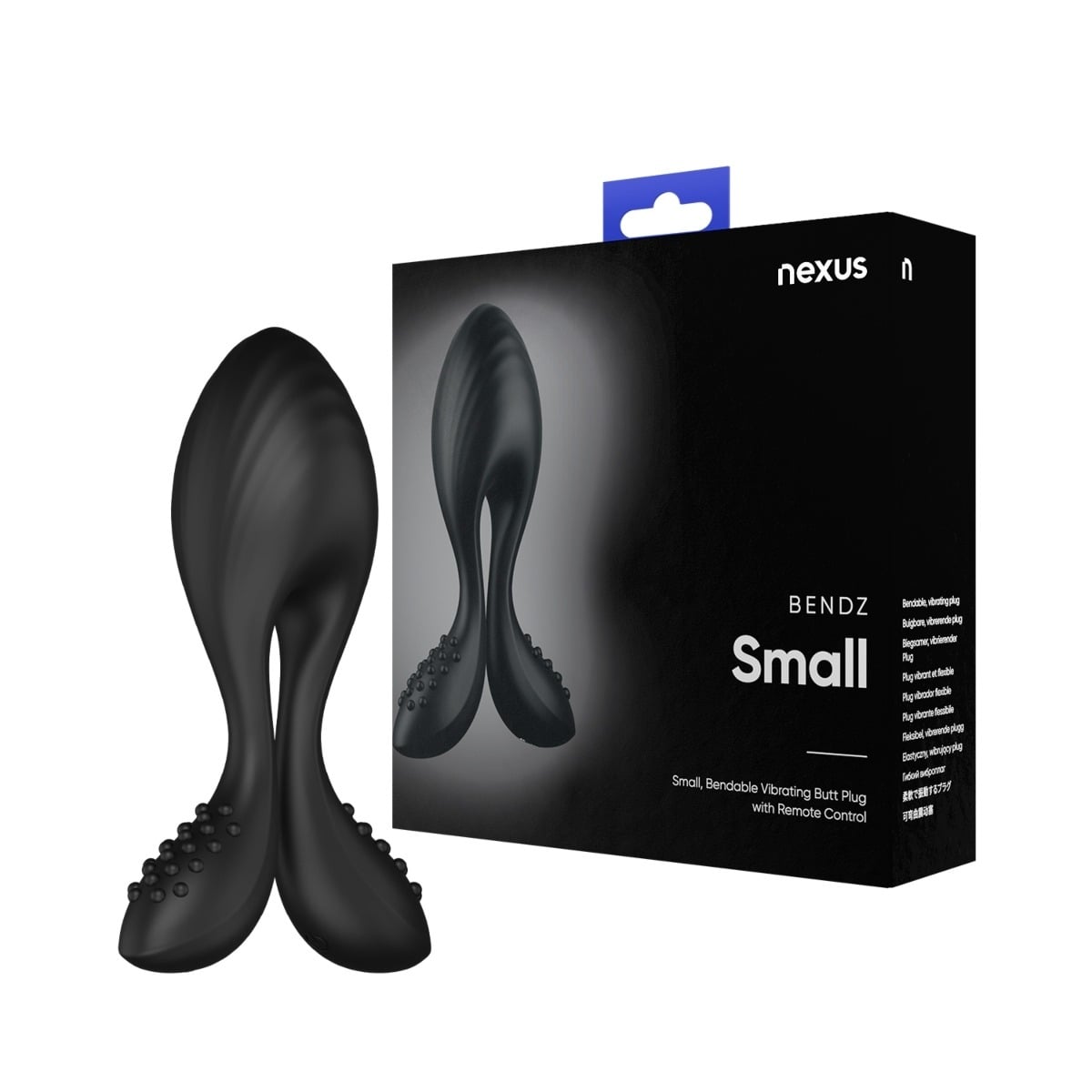 Bendz Bendable Vibrating Plug With Remote Small with packaging