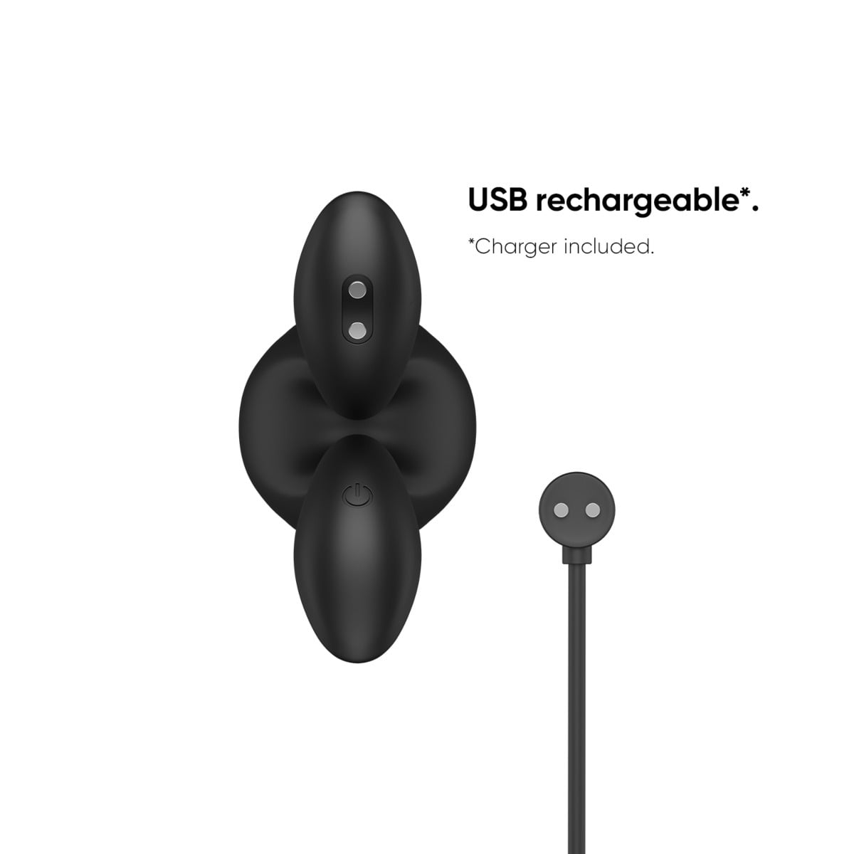 Bendz Bendable Vibrating Plug With Remote Small graphic highlighting USB rechargeable