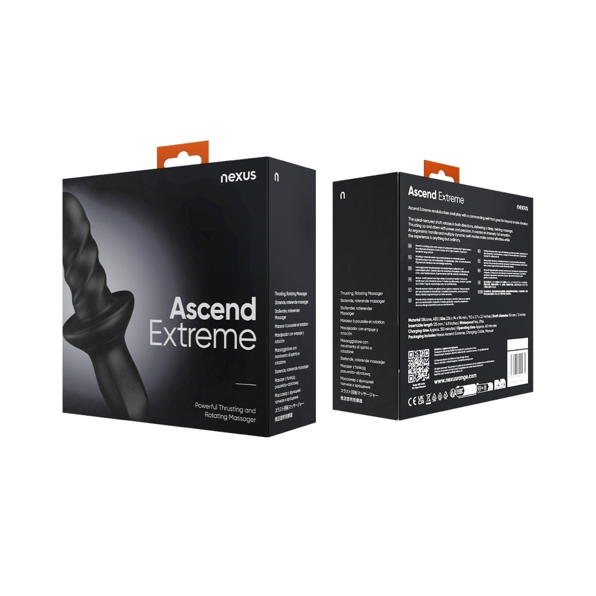 Nexus Ascend Extreme Thrusting And Rotating packaging front and back