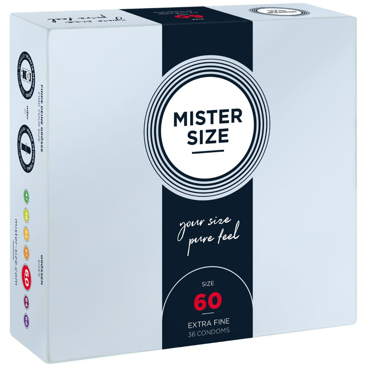 Mister Size Pure Feel Condoms 60mm (8085941747951)