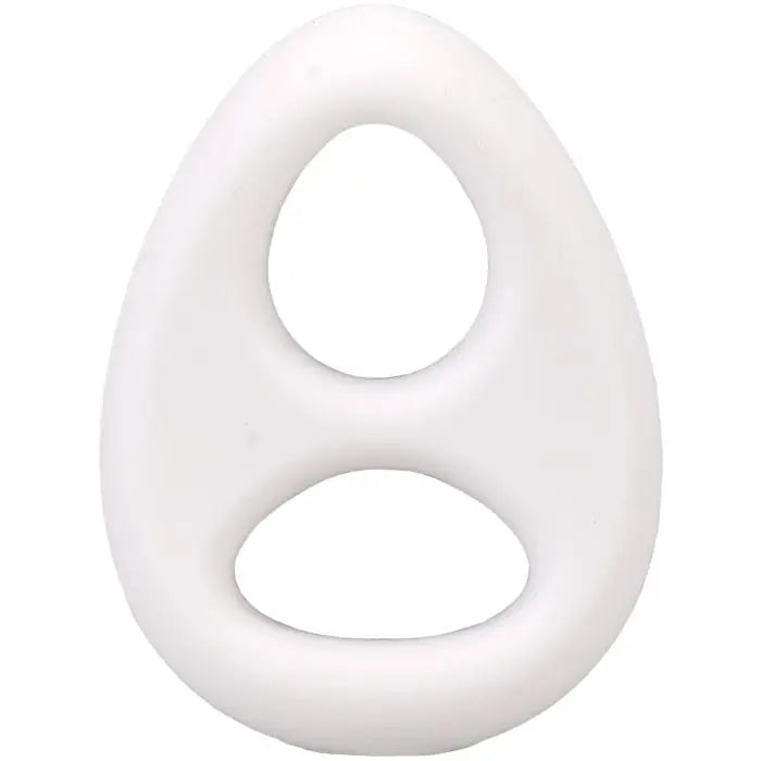 Rock Solid The Code Silicone Cock Ring & Bandana White ring only