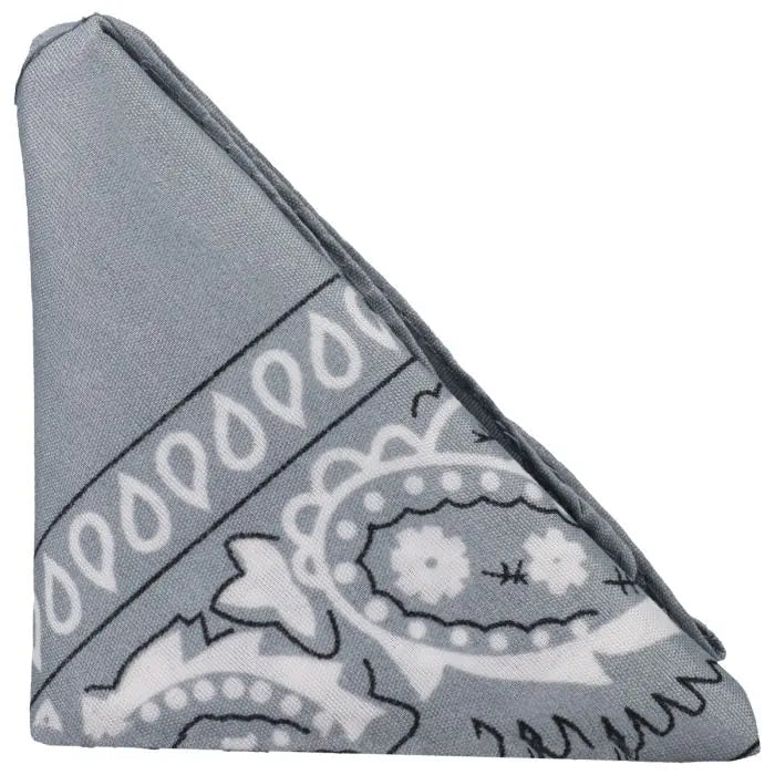 Rock Solid The Code Silicone Cock Ring & Bandana Grey banadana only