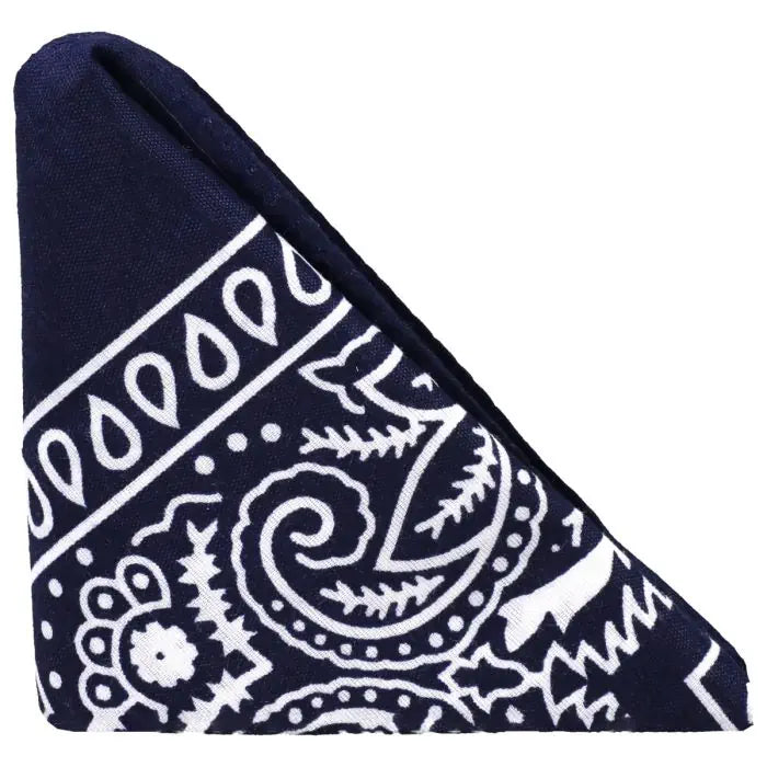 Rock Solid The Code Silicone Cock Ring & Bandana Navy Blue bandana