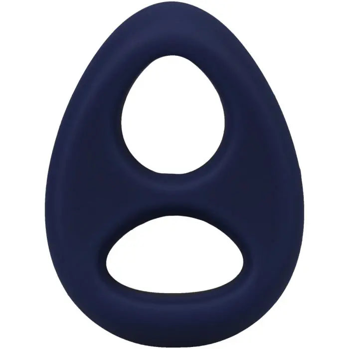 Rock Solid The Code Silicone Cock Ring & Bandana Navy Blue ring