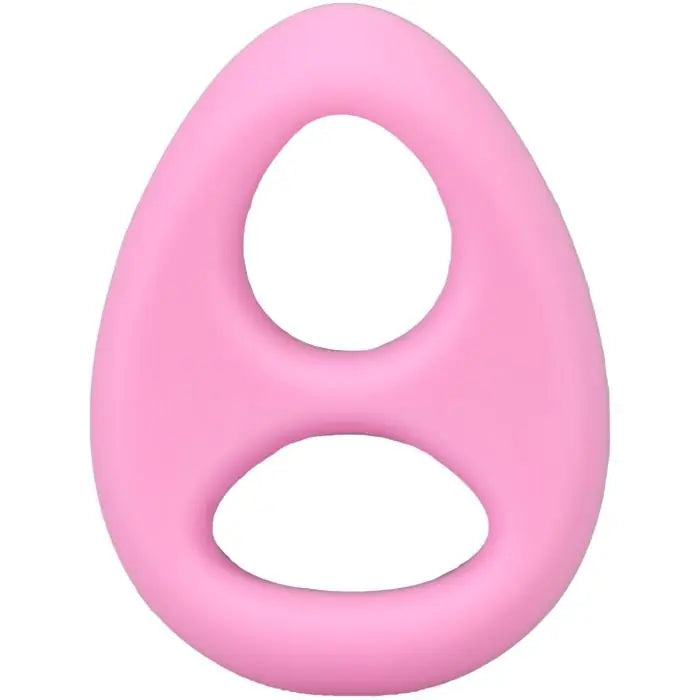 Rock Solid The Code Silicone Cock Ring & Bandana Light Pink cock ring