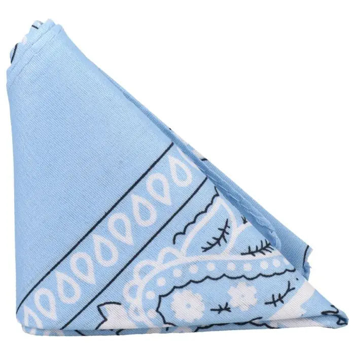 Rock Solid The Code Silicone Cock Ring & Bandana Light Blue bandana only