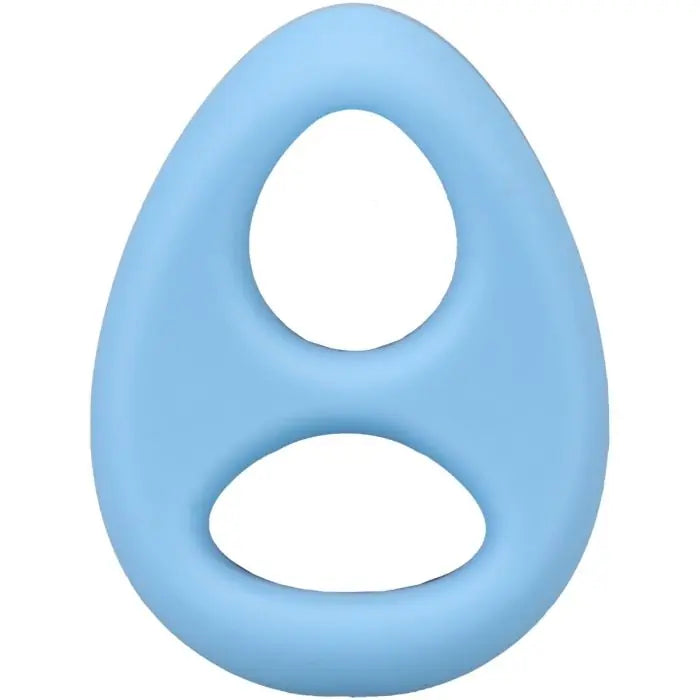 Rock Solid The Code Silicone Cock Ring & Bandana Light Blue ring only